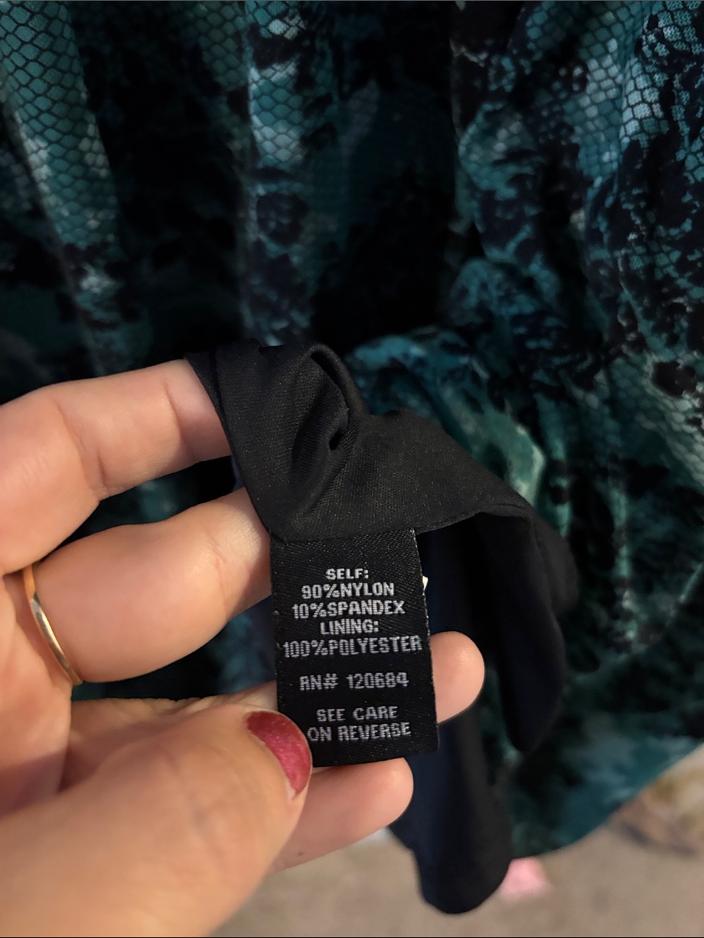 torrid Teal and Black High-Low Dress - Picture 5 of 5